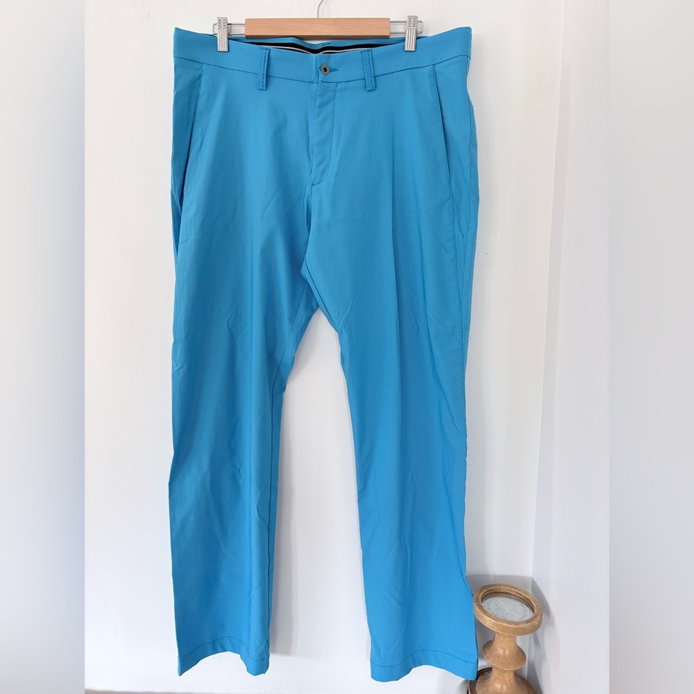 GALVIN GREEN Men 36/32 Ventil8 Golf Performance Blue Pants Trousers Light SPF